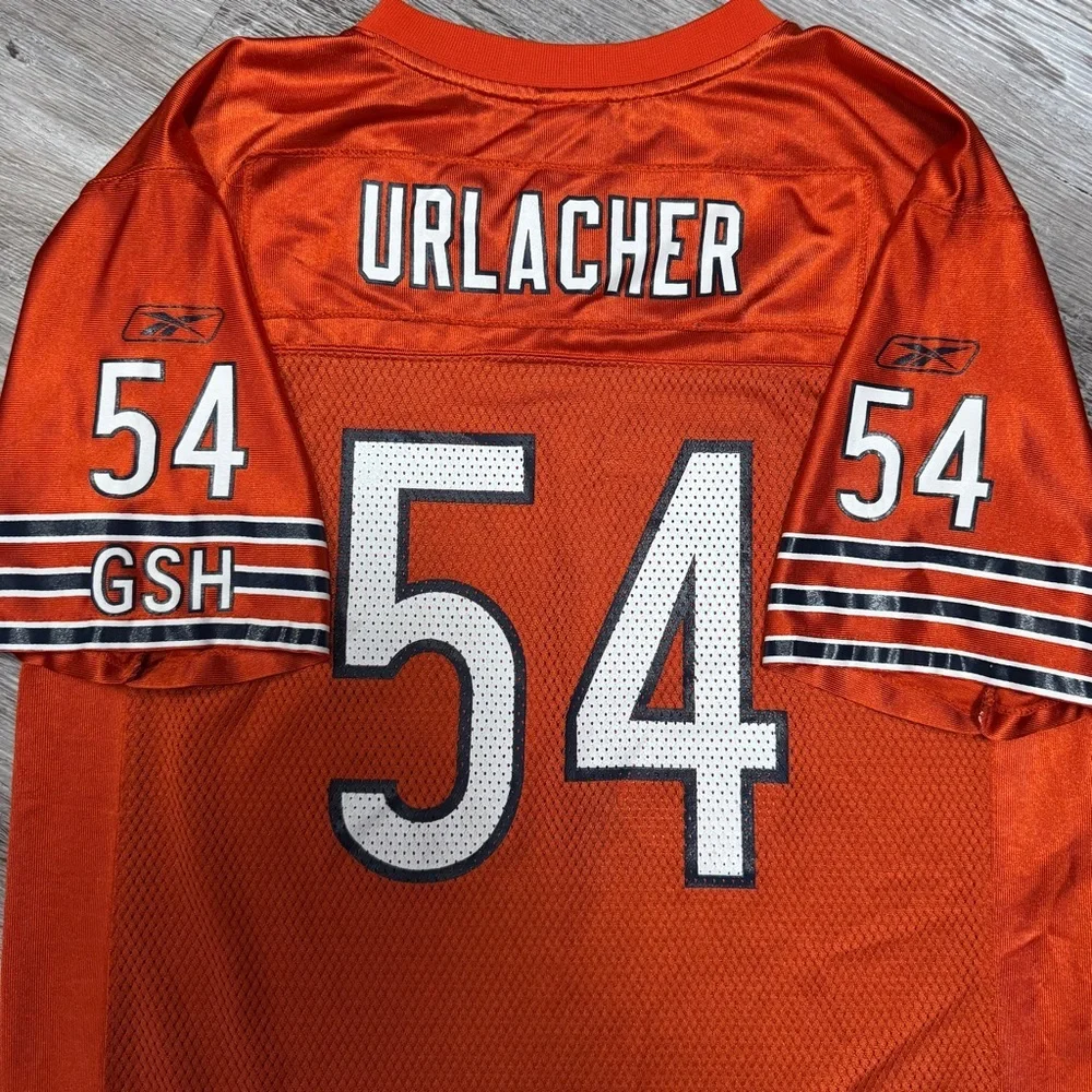 NFL Reebok Youth XL Chicago Bears Brian Urlacher 54 Jersey Orange
